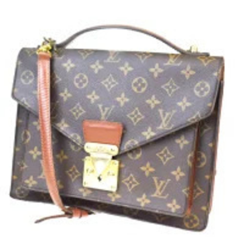 Louis Vuitton Monceau Handbag Shoulder Bag Monogram Leather
